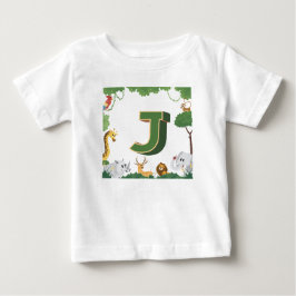 J für Dschungel Baby T-shirt