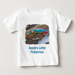 J & H "WIG LIT" Vintage-Salzwasserköder-Artikel Baby T-shirt