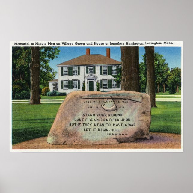 J. Harrington House, Village Green Poster (Vorne)