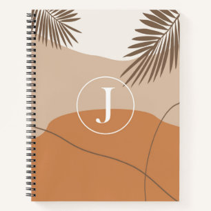 J - Initial Monogram Letter J Abstract Design Notizbuch