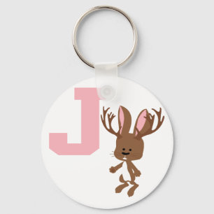 J ist für Jackalope Schlüsselanhänger