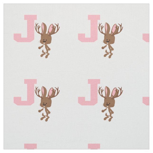 J ist für Jackalope Stoff (Muster)