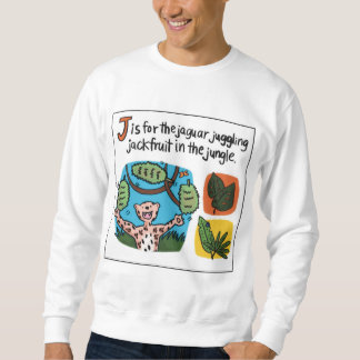 J ist für Jackfruit Adult Crewneck Sweatshirt