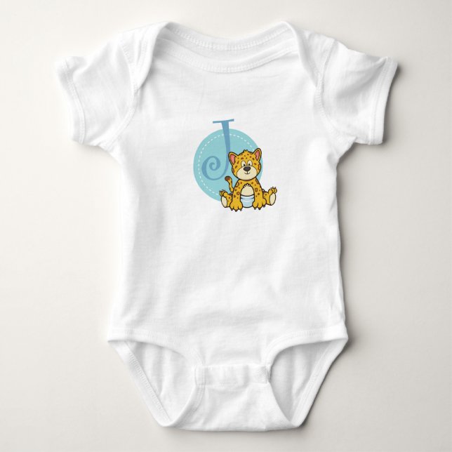 J ist für Jaguar Baby Strampler (Vorderseite)