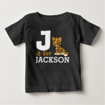 J ist für JAGUAR & Kids Name Personalisiert