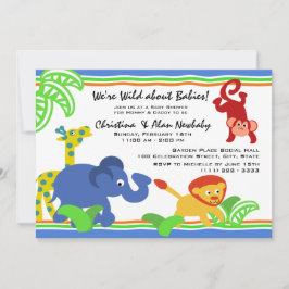J ist für Jungle Baby Shower Einladung