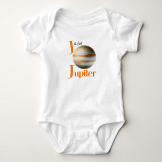 J ist für niedlichen Planeten Jupiters u. Baby Strampler