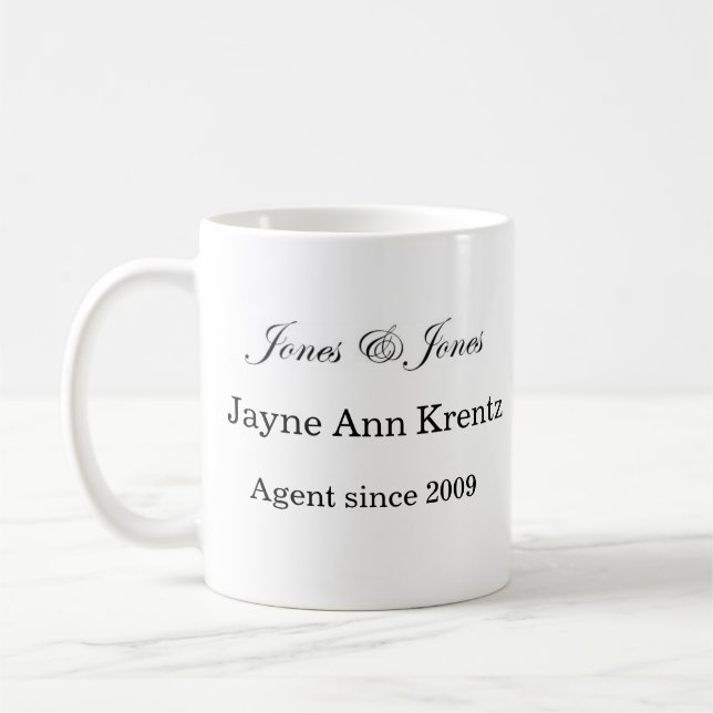 J&J Agent-Tasse Kaffeetasse (Links)