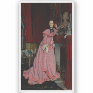 J. J. Tissot - Portrait des Marquise de Miramon Aufkleber