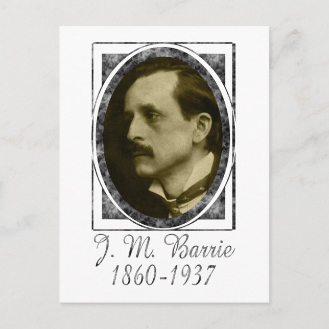 J. M. Barrie Postkarte (Vorderseite)