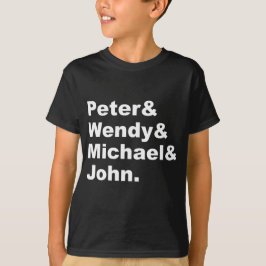 J.M. Barrie's Peter Pan | Peter Wendy Michael John T-Shirt