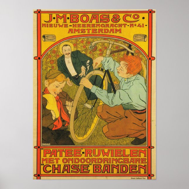 J.M. Boas & Co. Fahrradposter Poster (Vorne)