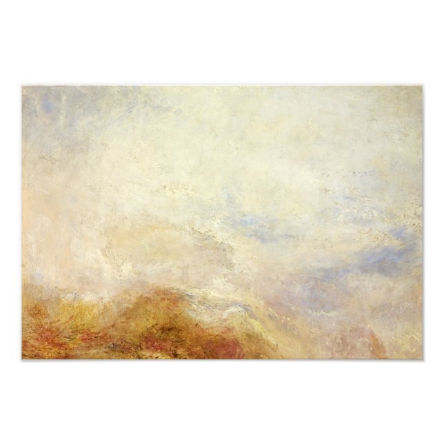 J. M. W. Turner - Eine Bergszene, Val d'Aosta Fotodruck (Vorne)