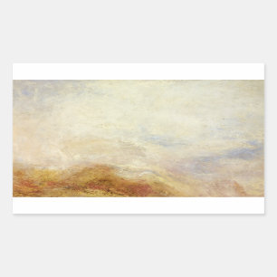 J. M. W. Turner - Eine Bergszene, Val d'Aosta Rechteckiger Aufkleber