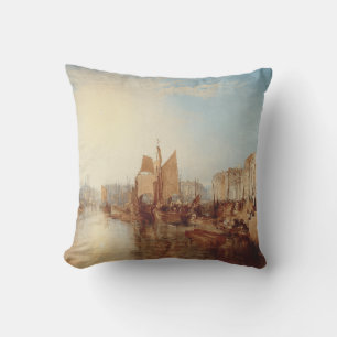 J.M.W. Turner: Hafen von Dieppe Romantic Fine Art Kissen