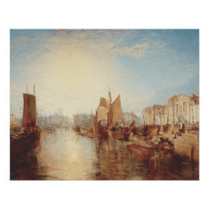 J.M.W. Turner: Hafen von Dieppe Romantische Kunst Poster