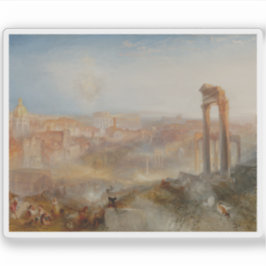J. M. W. Turner - Modernes Rom - Campo Vaccino Aufkleber