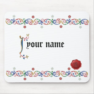 J mittelalterliches Mouspad Mousepad