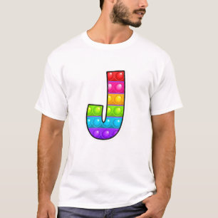 J Niedlichster Großbuchstabe J Alphabet Lustiges P T-Shirt