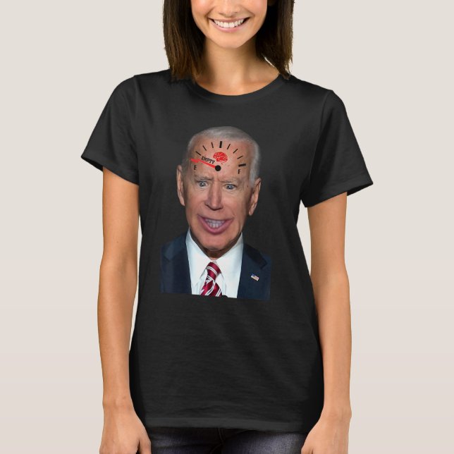 J Oe Bi Den Empty Bi Den Brain Gaspreise Gaspumpe T-Shirt (Vorderseite)