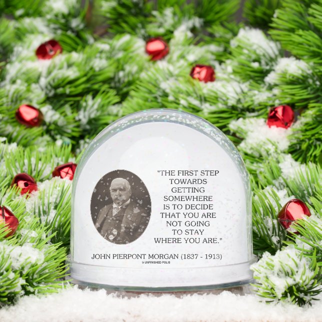 J.P. Morgan First Step Towards Getting Somewhere Schneekugeln (Weihnachten)