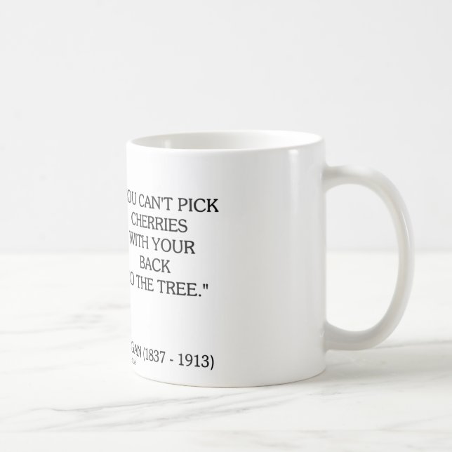 J.P. Morgan können Sie Kirschen nicht zurück zu Kaffeetasse (Rechts)