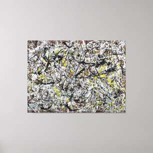 J. P. - MURAL ON INDIAN RED BODEN - 1950 - LEINWANDDRUCK