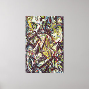 J. P. - UNRUHIGE KÖNIGIN - 1945 - Abstract - Leinwanddruck