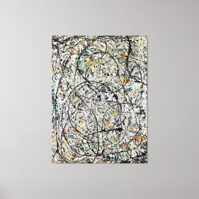 J. P. - WATERY PATHS - 1947 - Action Painting - Leinwanddruck (Vorderseite)