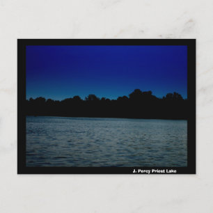 J. Percy Priest Lake at Night Postkarte