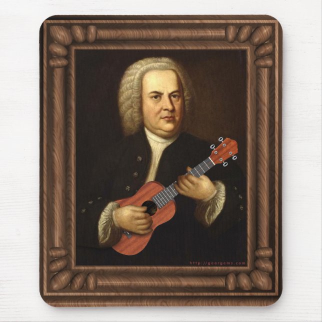 J.S. Bach auf Uke Mousepad (Vorne)