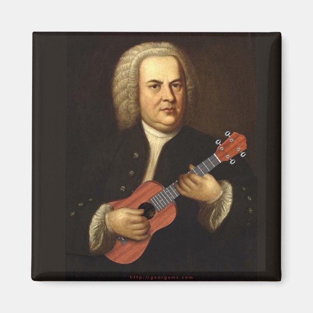 J.S. Bach über Uke Magnet (Vorne)
