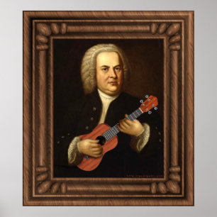 J.S. Bach über Uke Poster