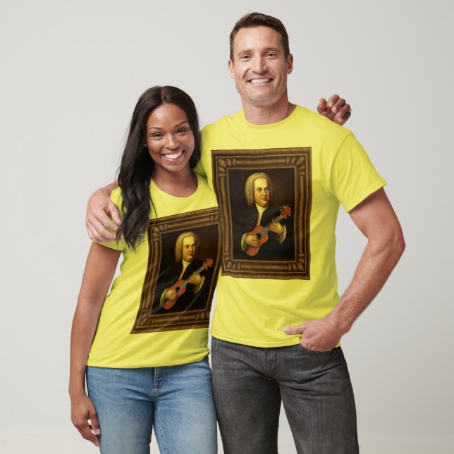 J.S. Bach über Uke T-Shirt (Unisex)