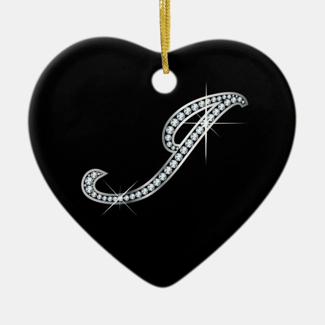 J-Skript "Diamond Bling" Keramikornament (Vorne)