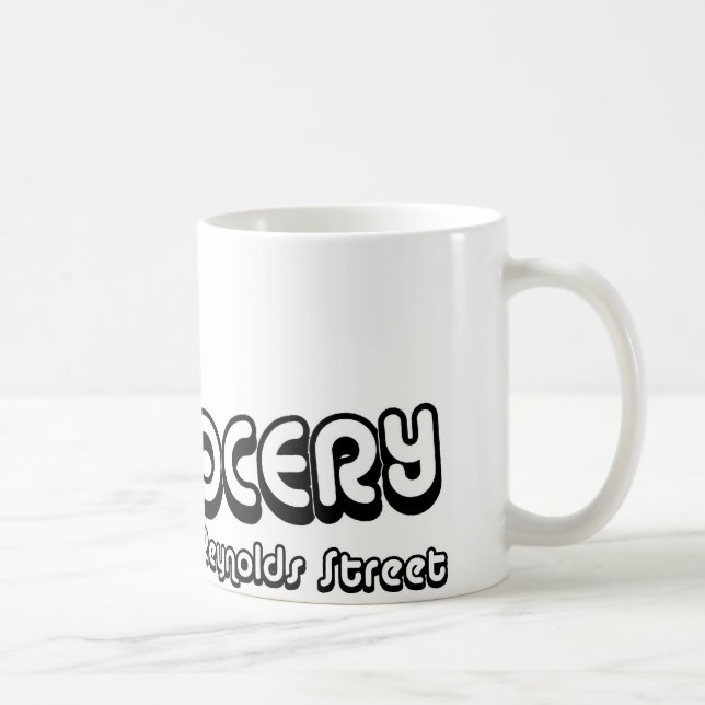 J- u. e-Lebensmittelgeschäft-Tasse Kaffeetasse (Rechts)