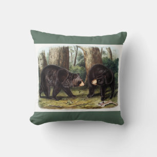 J.W. Audubon - Ursus Americanus Black Bar Kissen