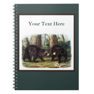 J.W. Audubon - Ursus Americanus Black Bar Notizblock