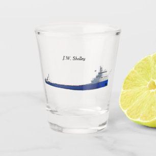 J.W. Shelley-Schussglas Schnapsglas