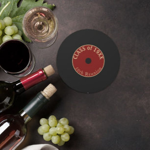 Ja, 50 Jahre!  Klasse-Wiedersehen-Untersetzer Runder Pappuntersetzer