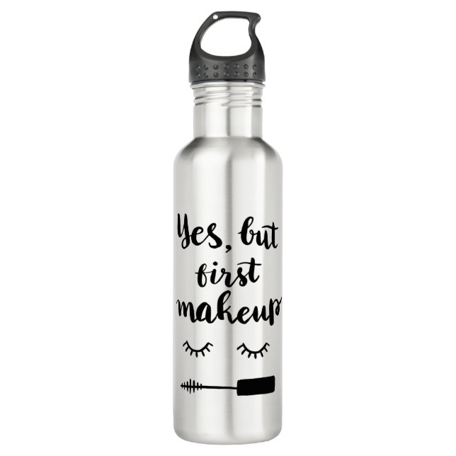 Ja aber erstes Make-up Edelstahlflasche (Vorderseite)