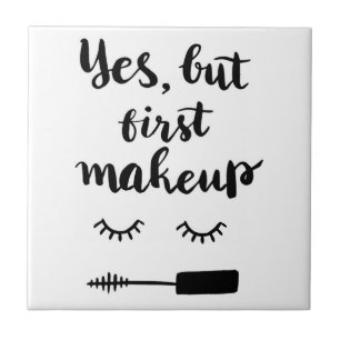 Ja aber erstes Make-up Fliese