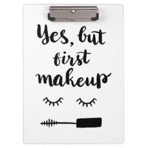 Ja aber erstes Make-up Klemmbrett