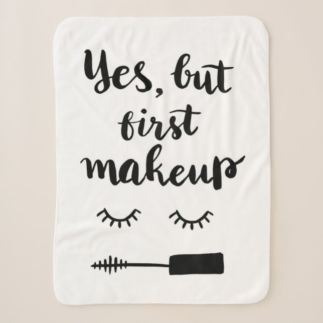 Ja aber erstes Make-up Sherpadecke (Vorderseite)