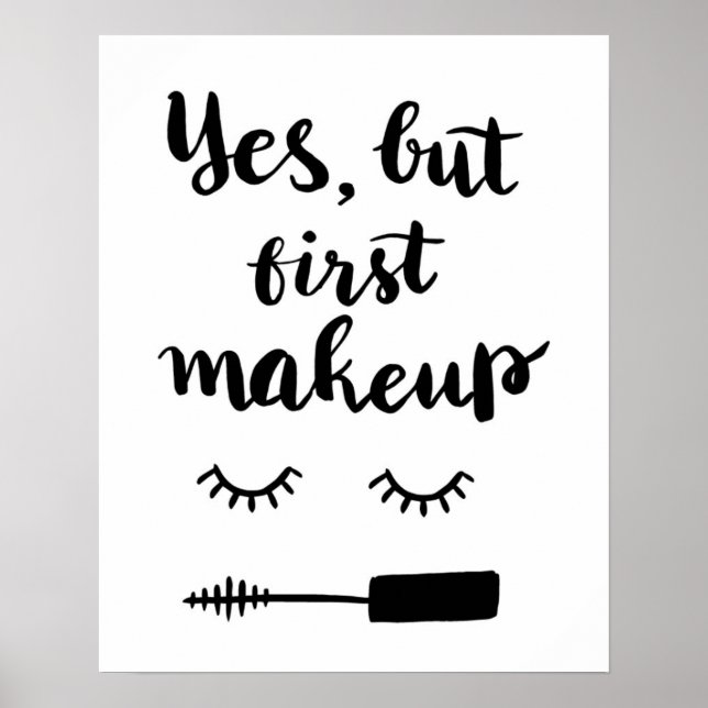 Ja, aber Erstes Makeup Poster (Vorne)