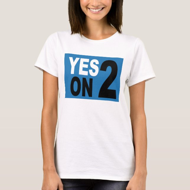 Ja auf 2 Crew-Nacken-Shirt für Frauen T-Shirt (Vorderseite)
