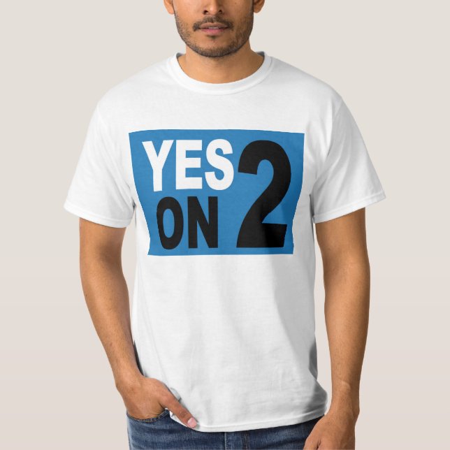 Ja auf 2 T - Shirt-Männern mittlere T-Shirt (Vorderseite)