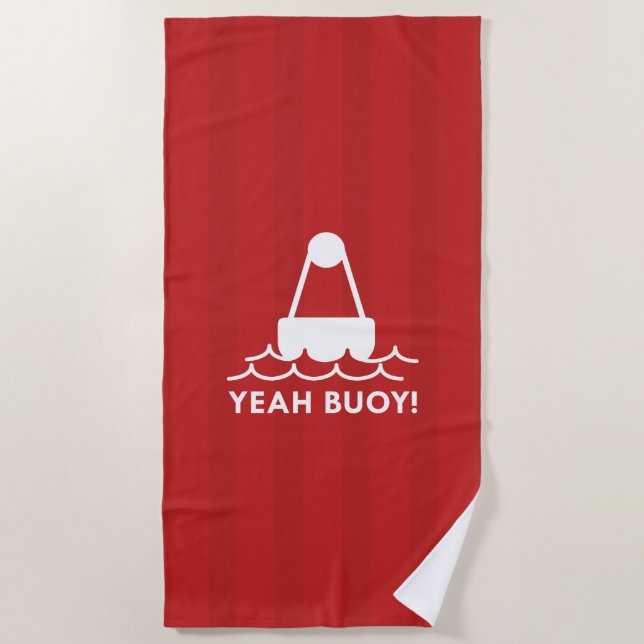Ja, Buoy! Strandtuch (Vorderseite)