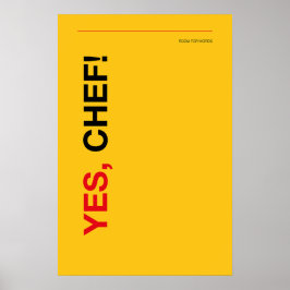 JA, CHEF! – Lustiges Küchenposter Poster