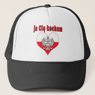 ja Cie kocham Eagle Heart Truckerkappe